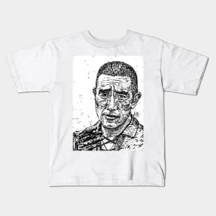 YUKIO MISHIMA ink portrait.1 Kids T-Shirt